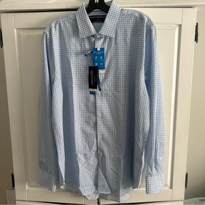 NWT Report Collection Shirt LARGE 16.5 34/35 Modern Fit Stretch 399004R $69